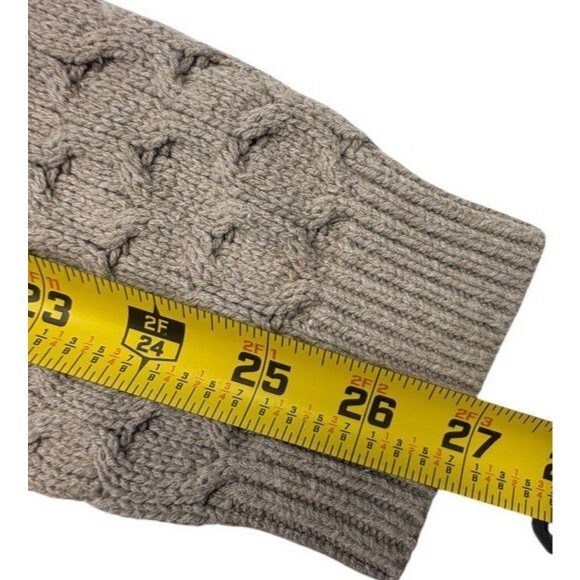 Old Navy Honeycomb Knit Raglan Textured Sweater Mushroom Neutral L - Picture 10 of 10